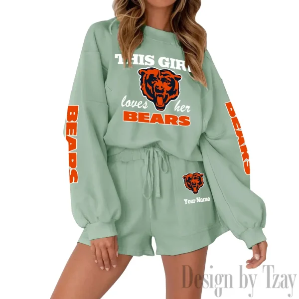 Chicago Bears Limited Edition Women Sweatshirt and Shorts New 2025 AMCWSWS00009 - Image 5