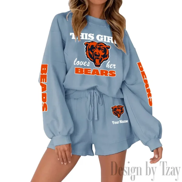 Chicago Bears Limited Edition Women Sweatshirt and Shorts New 2025 AMCWSWS00009 - Image 7