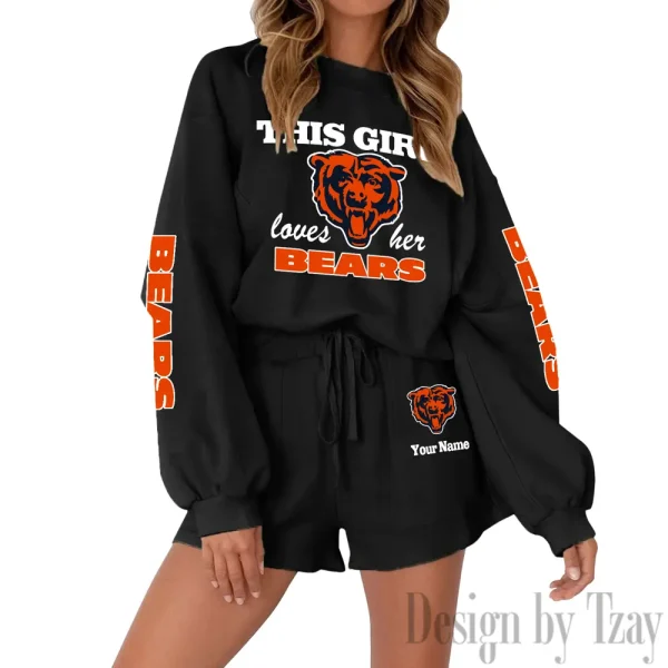 Chicago Bears Limited Edition Women Sweatshirt and Shorts New 2025 AMCWSWS00009 - Image 8