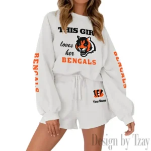 Cincinnati Bengals Limited Edition Women Sweatshirt and Shorts New 2025 AMCWSWS00088