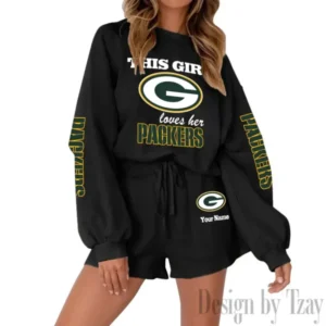 Green Bay Packers Limited Edition Women Sweatshirt and Shorts New 2025 AMCWSWS00073