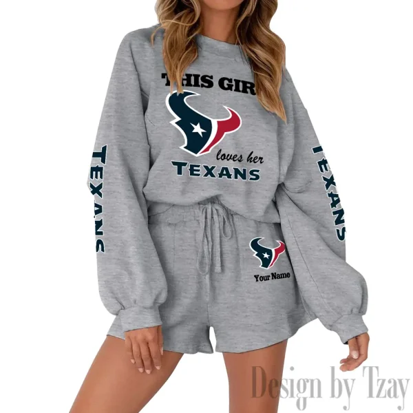 Houston Texans Limited Edition Women Sweatshirt and Shorts New 2025 AMCWSWS00027 - Image 7