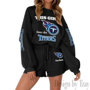 Tennessee Titans Limited Edition Women Sweatshirt and Shorts New 2025 AMCWSWS00052