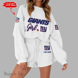 New York Giants Limited Edition Women Sweatshirt and Shorts New 2025 AMCWSWS00037