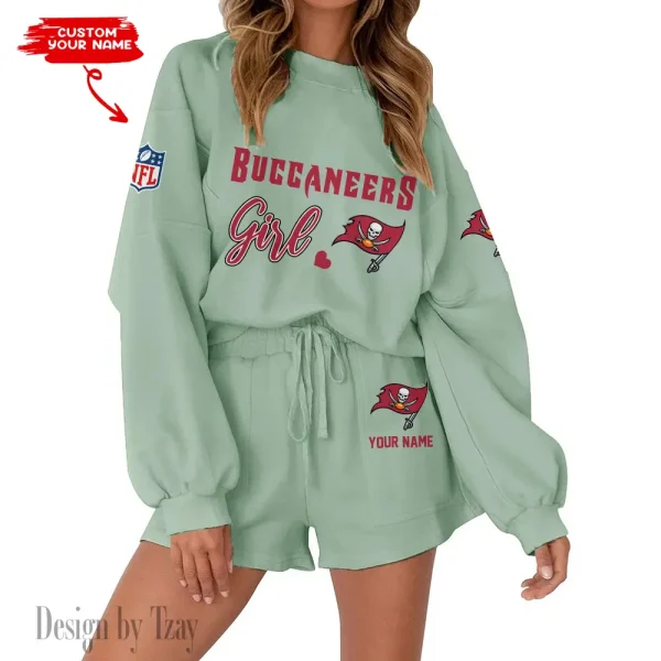 Tampa Bay Buccaneers Limited Edition Women Sweatshirt and Shorts New 2025 AMCWSWS00119 - Image 4