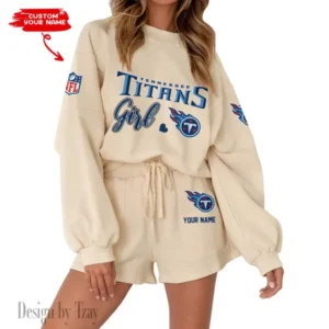 Tennessee Titans Limited Edition Women Sweatshirt and Shorts New 2025 AMCWSWS00054