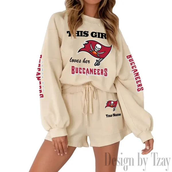 Tampa Bay Buccaneers Limited Edition Women Sweatshirt and Shorts New 2025 AMCWSWS00120