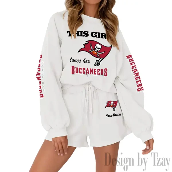 Tampa Bay Buccaneers Limited Edition Women Sweatshirt and Shorts New 2025 AMCWSWS00120 - Image 3