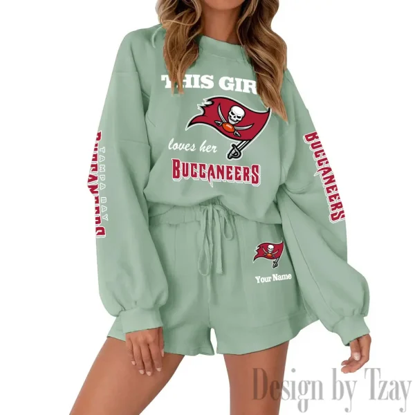 Tampa Bay Buccaneers Limited Edition Women Sweatshirt and Shorts New 2025 AMCWSWS00120 - Image 5