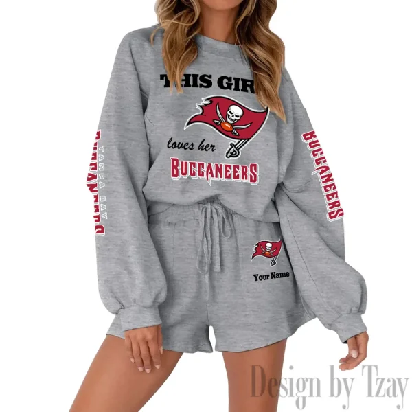 Tampa Bay Buccaneers Limited Edition Women Sweatshirt and Shorts New 2025 AMCWSWS00120 - Image 6