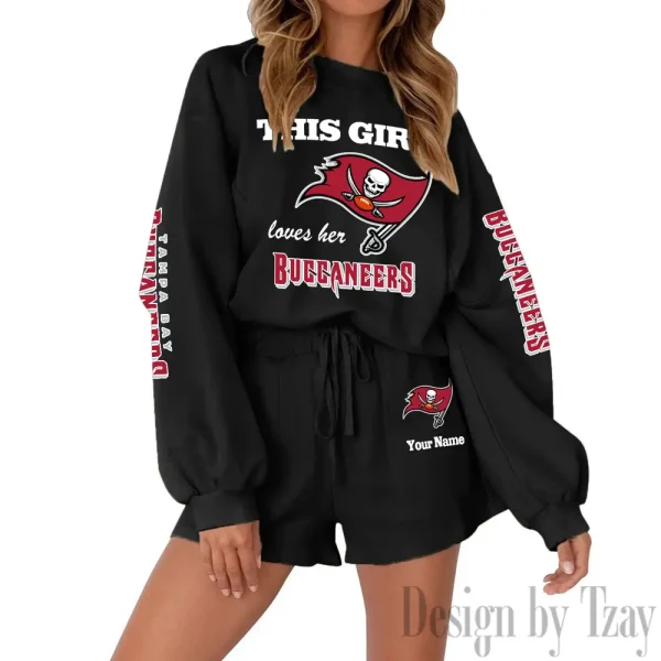 Tampa Bay Buccaneers Limited Edition Women Sweatshirt and Shorts New 2025 AMCWSWS00120 - Image 8