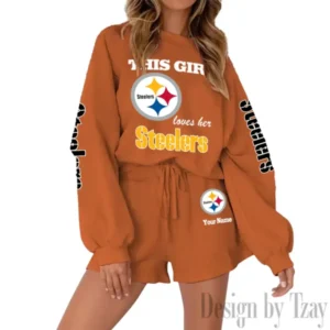 Pittsburgh Steelers Limited Edition Women Sweatshirt and Shorts New 2025 AMCWSWS00103