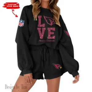 Arizona Cardinals Limited Edition Women Sweatshirt and Shorts New 2025 AMCWSWS00077