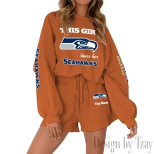 Seattle Seahawks Limited Edition Women Sweatshirt and Shorts New 2025 AMCWSWS00055
