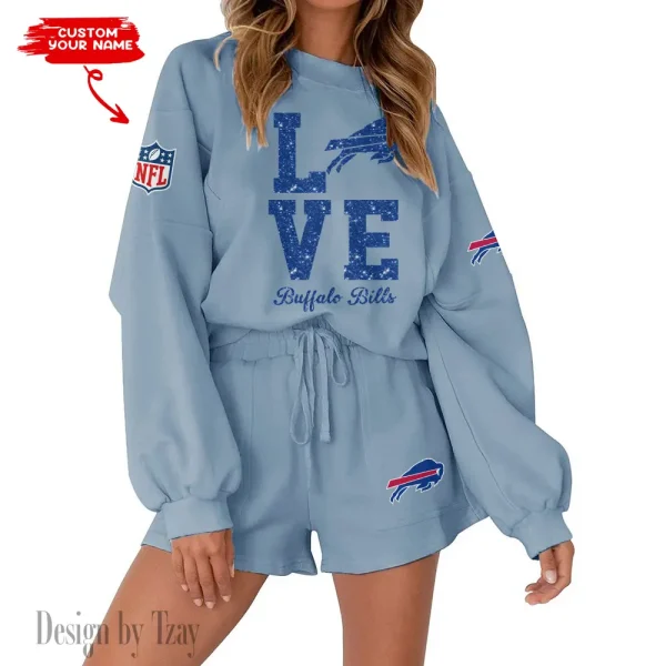 Buffalo Bills Limited Edition Women Sweatshirt and Shorts New 2025 AMCWSWS00013 - Image 3