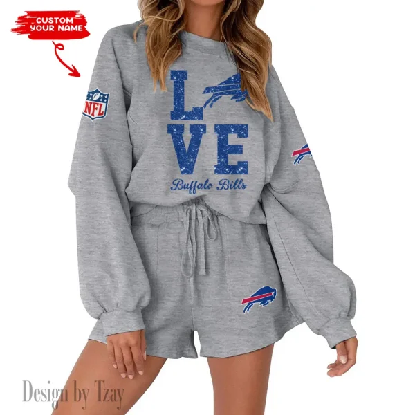 Buffalo Bills Limited Edition Women Sweatshirt and Shorts New 2025 AMCWSWS00013 - Image 4