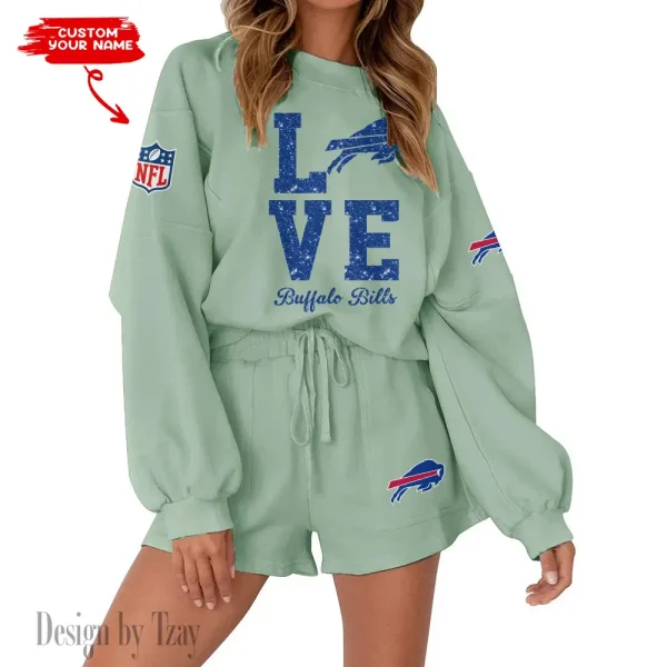 Buffalo Bills Limited Edition Women Sweatshirt and Shorts New 2025 AMCWSWS00013 - Image 5