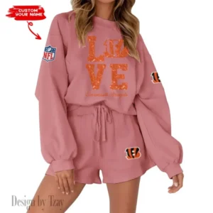 Cincinnati Bengals Limited Edition Women Sweatshirt and Shorts New 2025 AMCWSWS00093