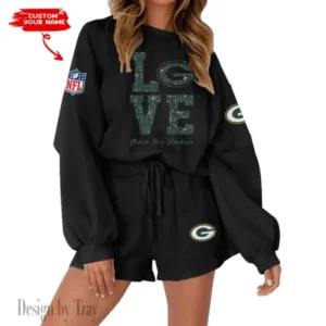 Green Bay Packers Limited Edition Women Sweatshirt and Shorts New 2025 AMCWSWS00078