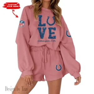 Indianapolis Colts Limited Edition Women Sweatshirt and Shorts New 2025 AMCWSWS00095