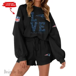 New England Patriots Limited Edition Women Sweatshirt and Shorts New 2025 AMCWSWS00121