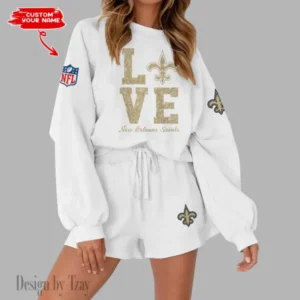New Orleans Saints Limited Edition Women Sweatshirt and Shorts New 2025 AMCWSWS00094