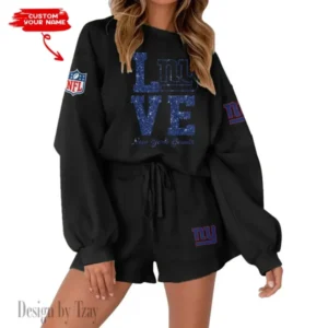 New York Giants Limited Edition Women Sweatshirt and Shorts New 2025 AMCWSWS00040