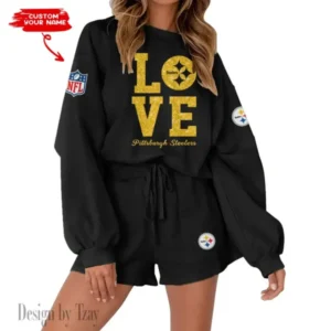 Pittsburgh Steelers Limited Edition Women Sweatshirt and Shorts New 2025 AMCWSWS00107