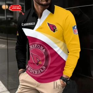 Arizona Cardinals Personalized Long Sleeve Polo Shirt New 2025 AMCLSPS0236