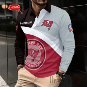 Tampa Bay Buccaneers Personalized Long Sleeve Polo Shirt New 2025 AMCLSPS0256