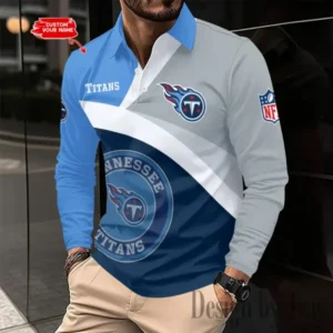 Tennessee Titans Personalized Long Sleeve Polo Shirt New 2025 AMCLSPS0226