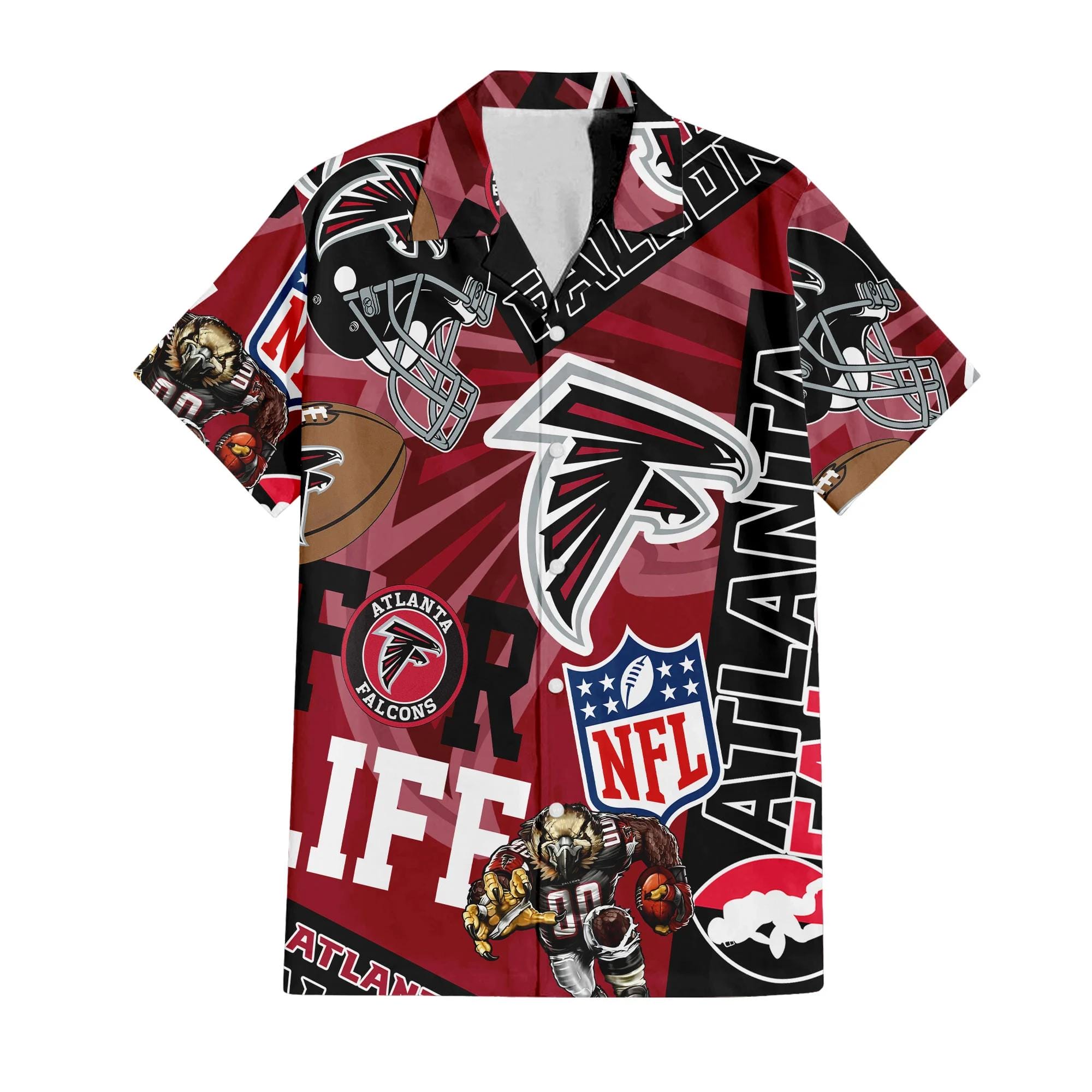 Atlanta Falcons Custom Limited Edition For Life Hawaiian Shirt and Shorts AMCHWSS000253