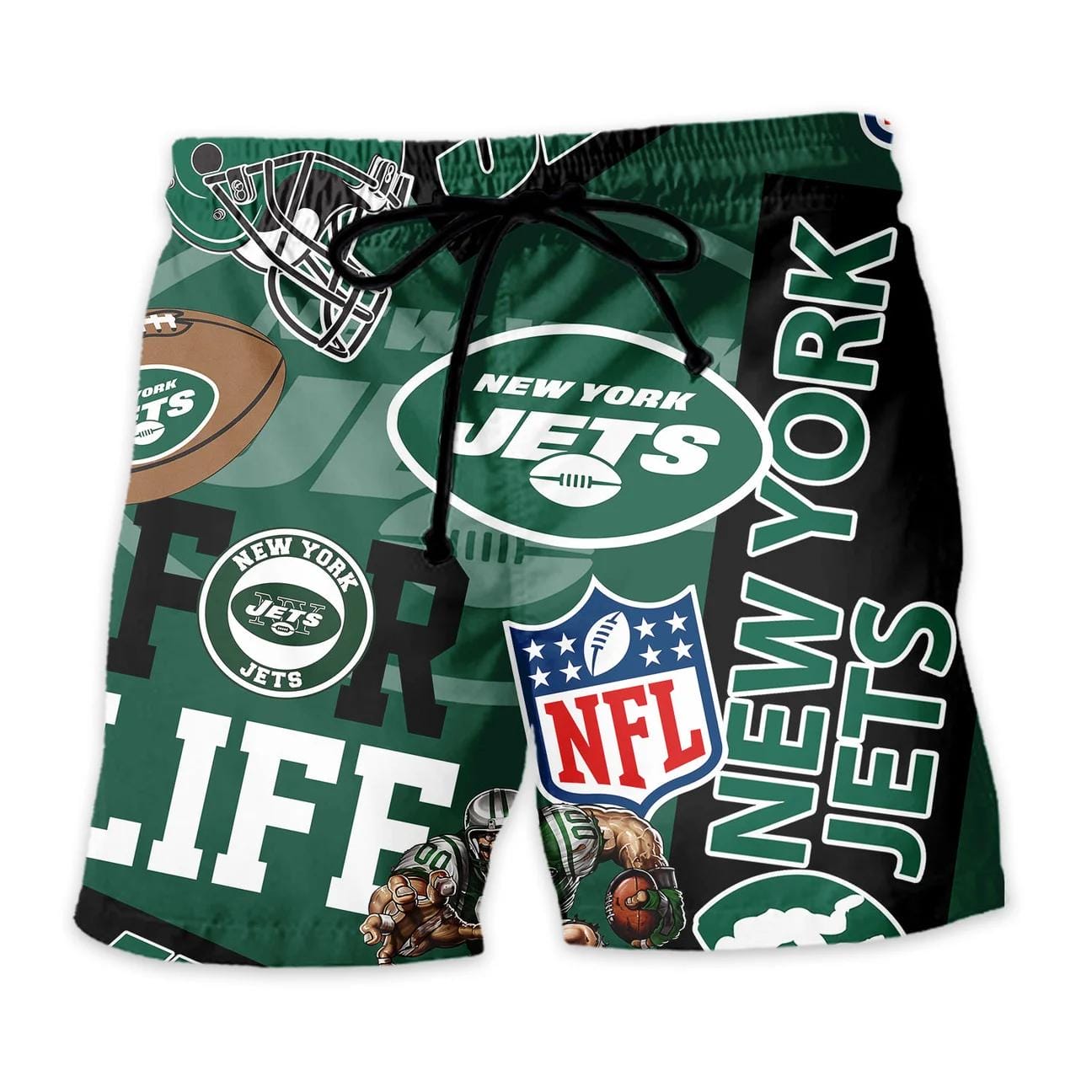 New York Jets Custom Limited Edition For Life Hawaiian Shirt and Shorts AMCHWSS000248 - Image 4
