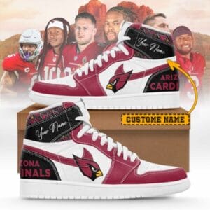 Arizona Cardinals Limited Edition High AJ1 Shoes with Custom Name AMCAJ1SEW000002