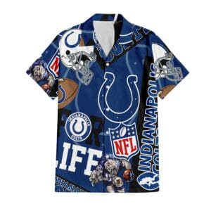Indianapolis Colts Custom Limited Edition For Life Hawaiian Shirt and Shorts AMCHWSS000264