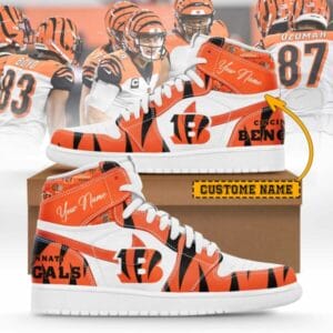 Cincinnati Bengals Limited Edition High AJ1 Shoes with Custom Name AMCAJ1SEW000008