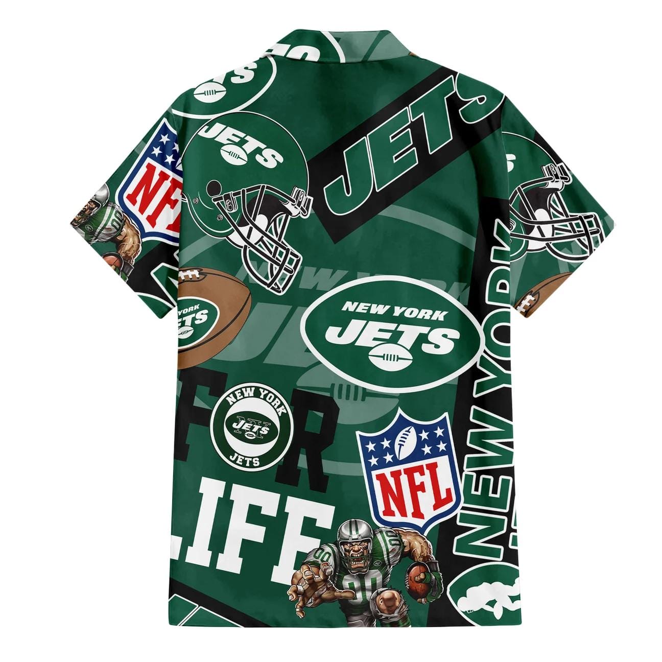 New York Jets Custom Limited Edition For Life Hawaiian Shirt and Shorts AMCHWSS000248 - Image 2