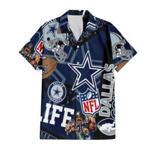 Dallas Cowboys Custom Limited Edition For Life Hawaiian Shirt and Shorts AMCHWSS000260