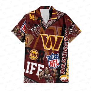 Washington Commanders Custom Limited Edition For Life Hawaiian Shirt and Shorts AMCHWSS000246