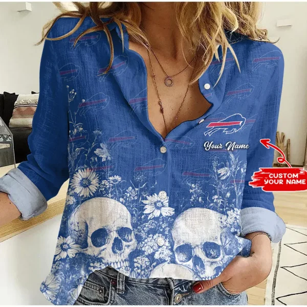 Buffalo Bills Custom Any Name Linen Woman Shirt Hot Summer 2025 AMCCLG000228