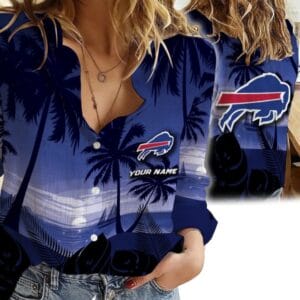 Buffalo Bills Custom Any Name Linen Woman Shirt Hot Summer 2025 AMCCLG000224