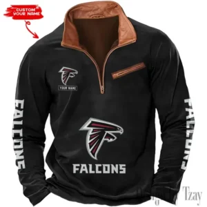 Atlanta Falcons New Long Sleeve Quarter Zip Sweatshirt Casual Daily Streetwear AMCCLG000028