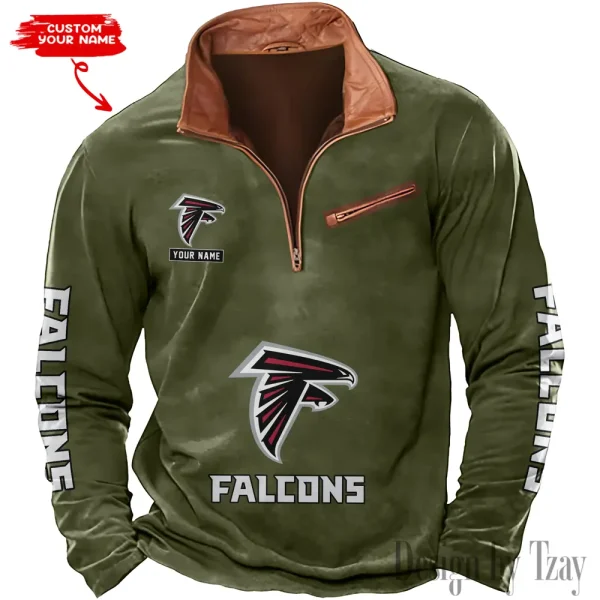 Atlanta Falcons New Long Sleeve Quarter Zip Sweatshirt Casual Daily Streetwear AMCCLG000028 - Image 5