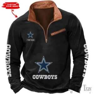 Dallas Cowboys New Long Sleeve Quarter Zip Sweatshirt Casual Daily Streetwear AMCCLG000016
