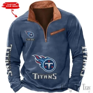 Tennessee Titans New Long Sleeve Quarter Zip Sweatshirt Casual Daily Streetwear AMCCLG000043