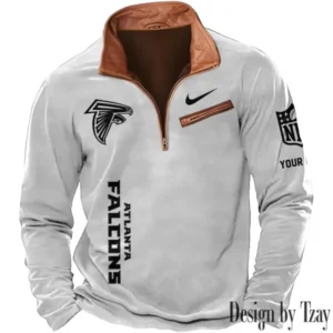 Atlanta Falcons New Long Sleeve Quarter Zip Sweatshirt Casual Daily Streetwear AMCCLG000025