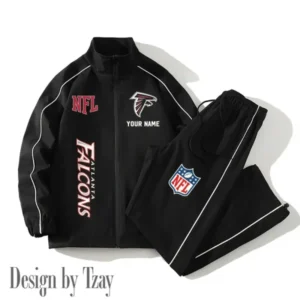 Atlanta Falcons New Style 2025 Versatile Sports Set Jacket And Pants AMCCLG000171