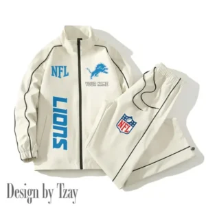 Detroit Lions New Style 2025 Versatile Sports Set Jacket And Pants AMCCLG000160