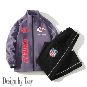 Kansas City Chiefs New Style 2025 Versatile Sports Set Jacket And Pants AMCCLG000200
