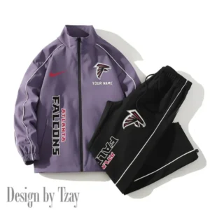 Atlanta Falcons New Style 2025 Versatile Sports Set Jacket And Pants AMCCLG000172